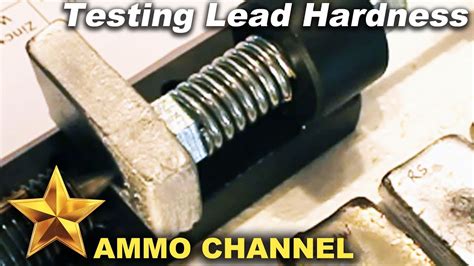 how to test hardness of lead|cast lead hardness testing.